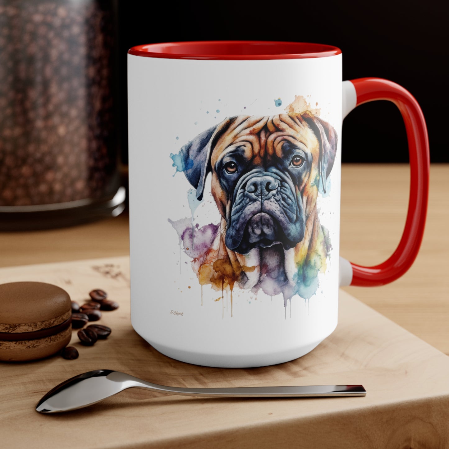 Bullmastiff 1 Accent Mugs