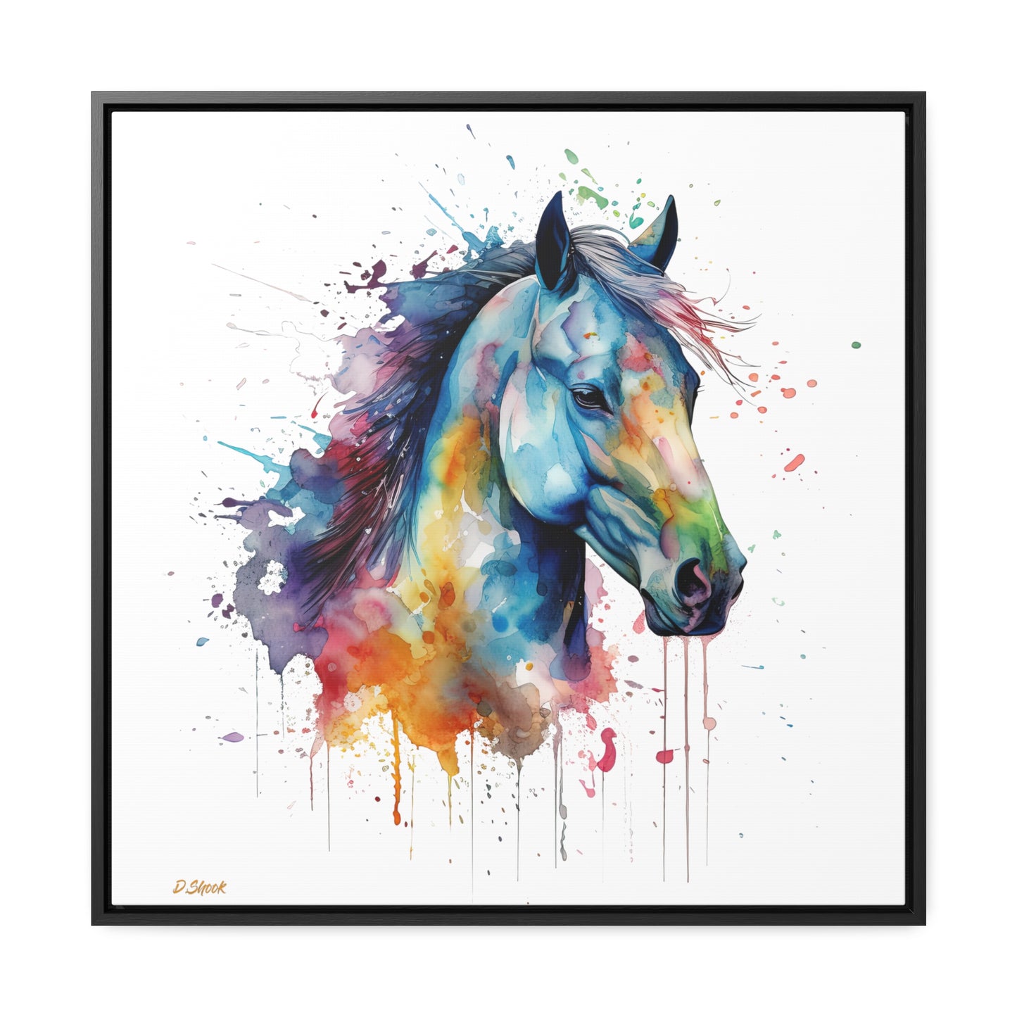 Horse Rescue 13 Gallery Canvas Wraps, Square Frame