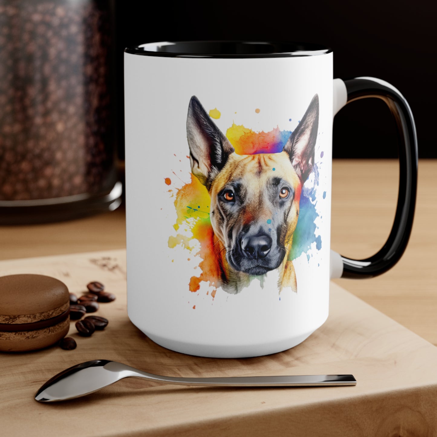 Belgium Malinois 3 Accent Mugs