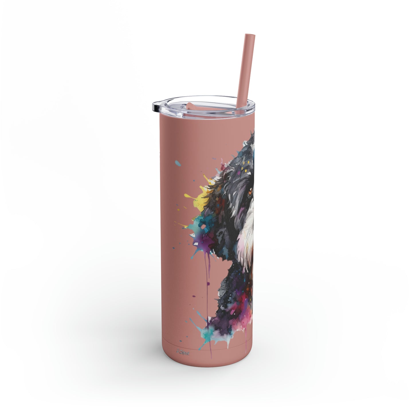 Portuguese Water Dog 1 Maars Maker Skinny Matte Tumbler, 20oz