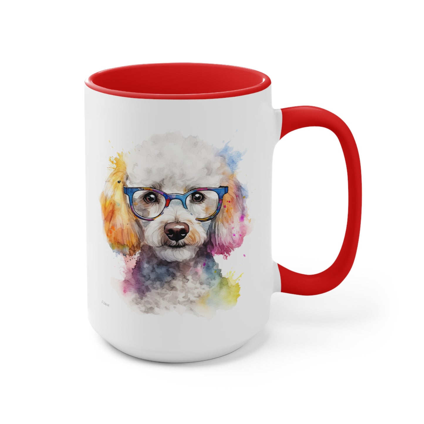 Poodle 10 Accent Mugs