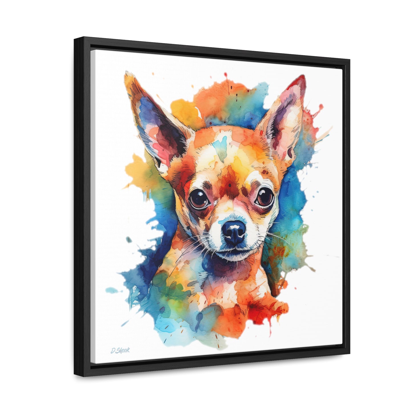 Chihuahua 6 Gallery Canvas Wraps, Square Frame