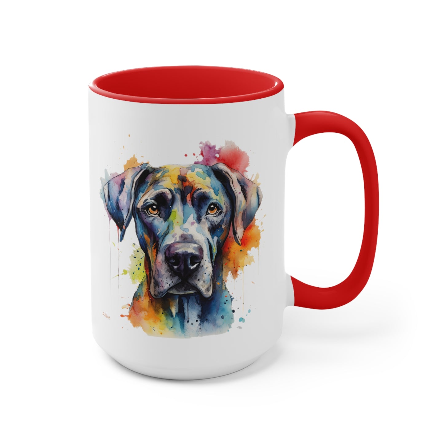 Great Dane 2 Accent Mugs