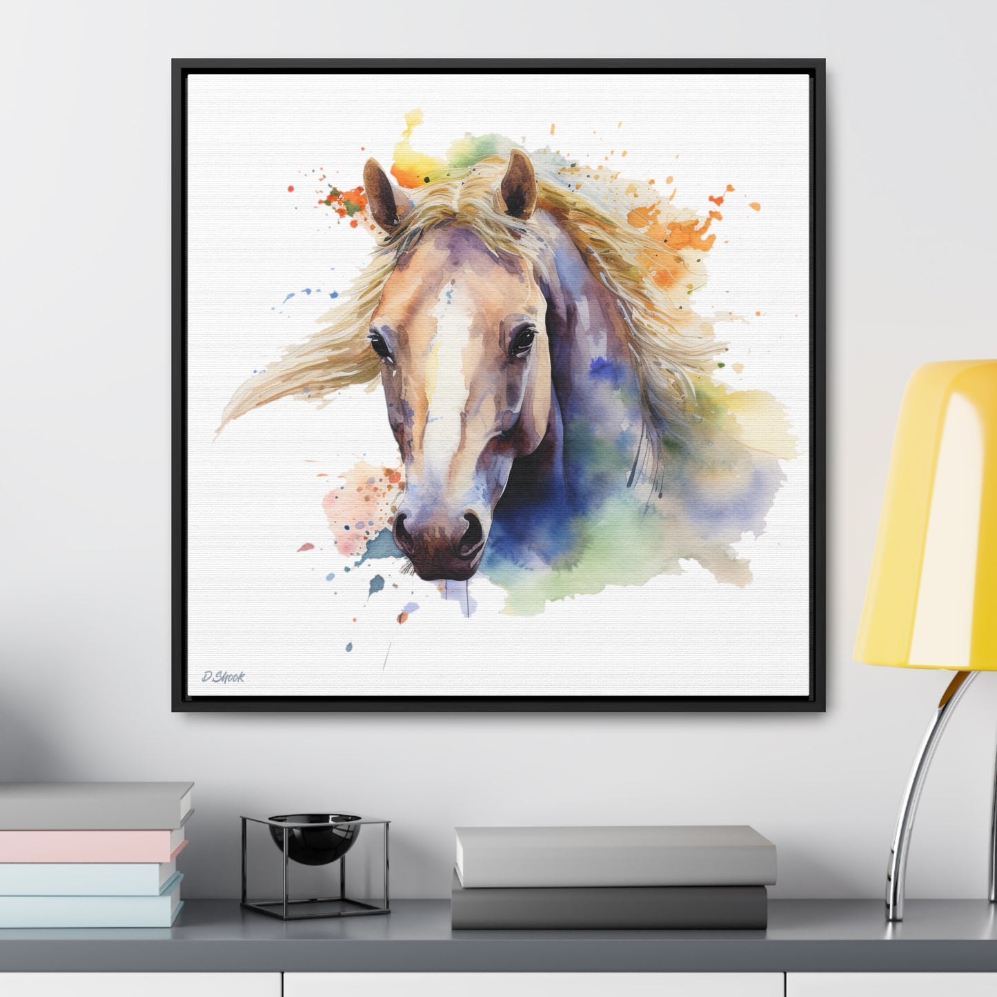 Horse Rescue 19 Gallery Canvas Wraps, Square Frame