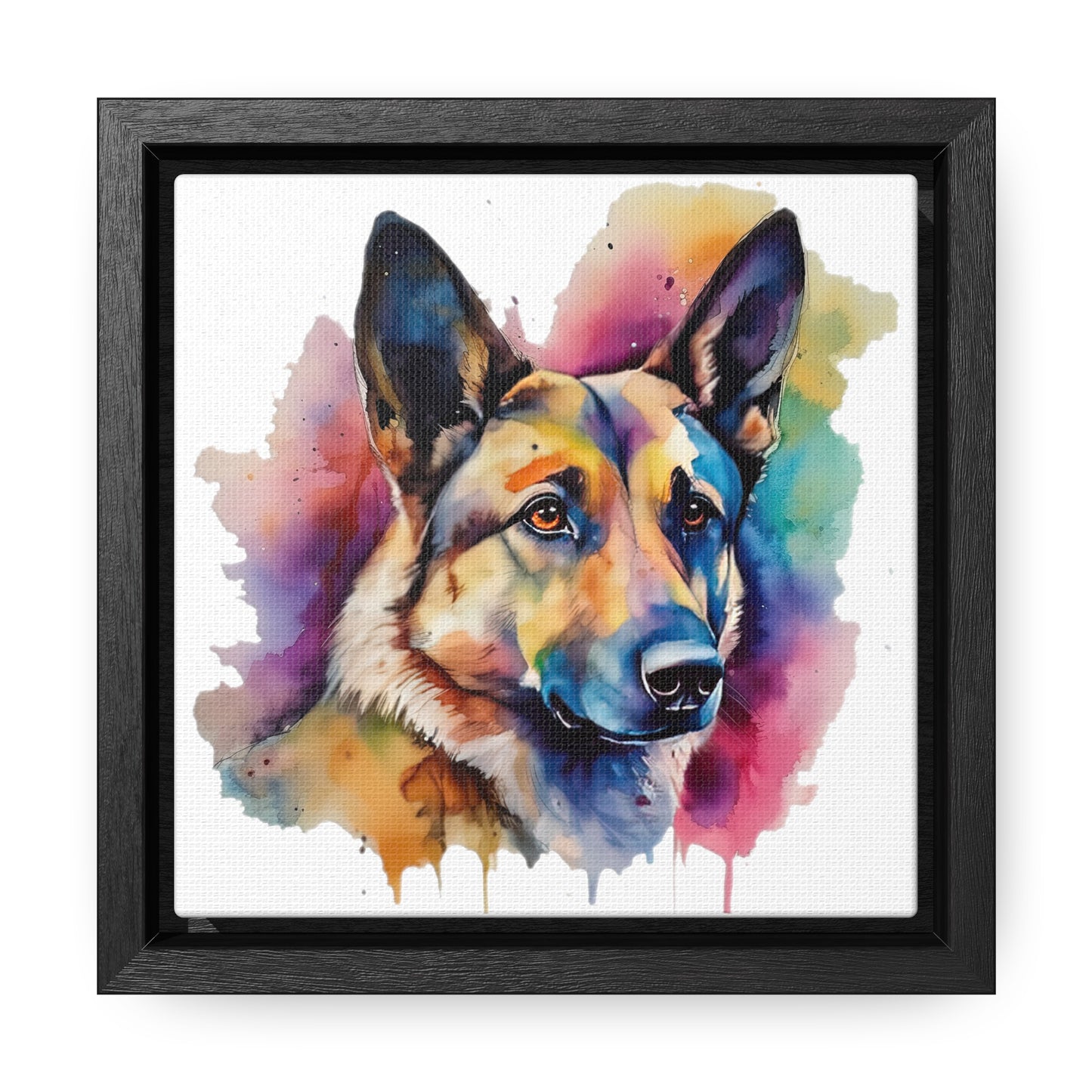 German Sheppard 3B Gallery Canvas Wraps, Square Frame