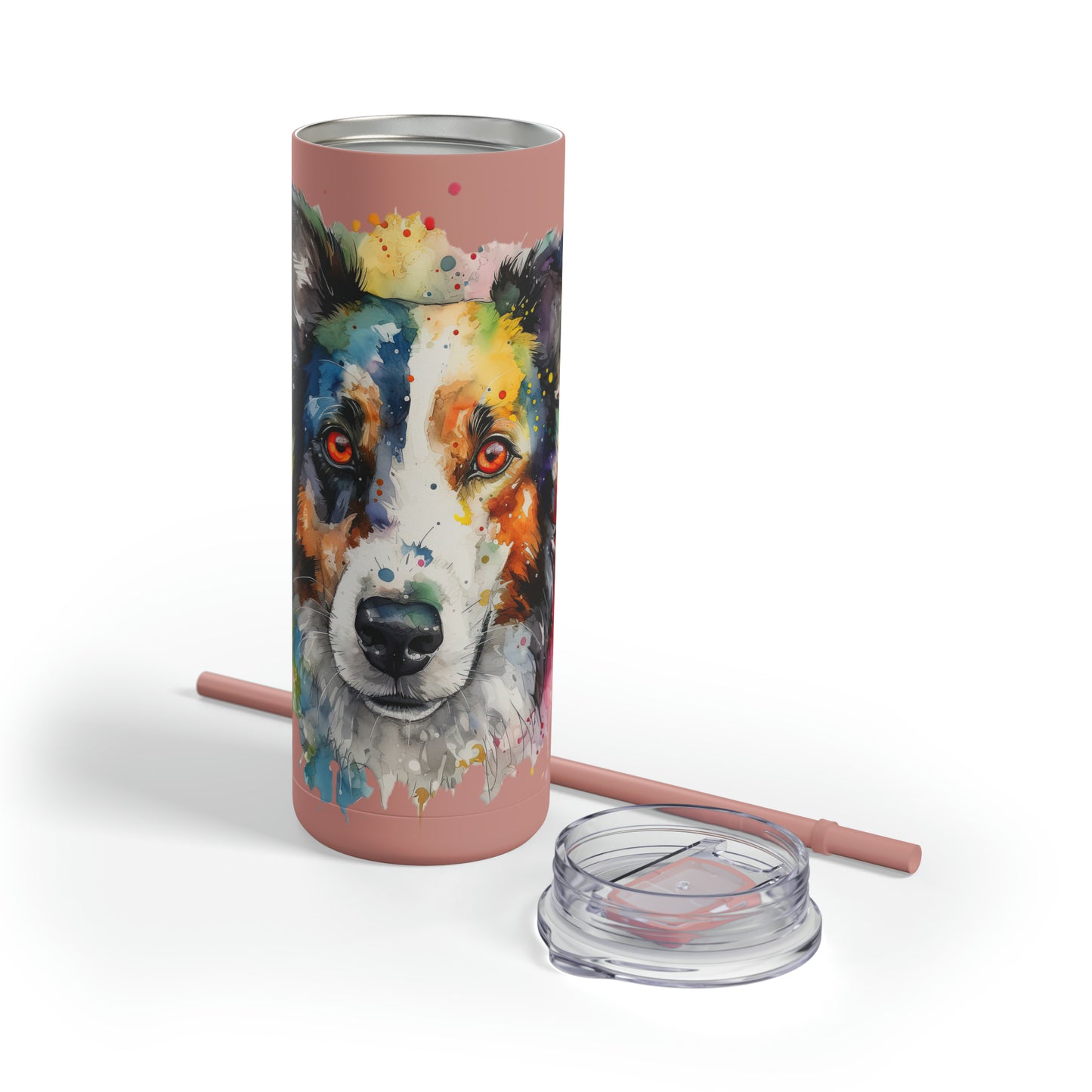 Border Collie 3 Maars Maker Skinny Matte Tumbler, 20oz