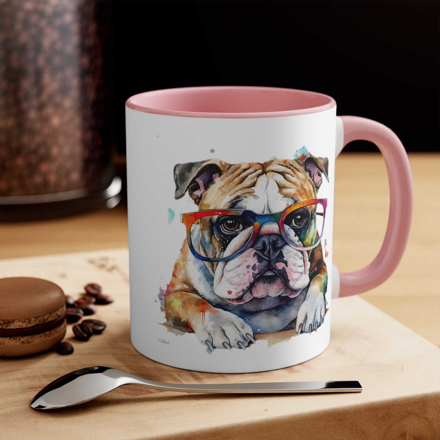 Bulldog 5 Accent Mugs