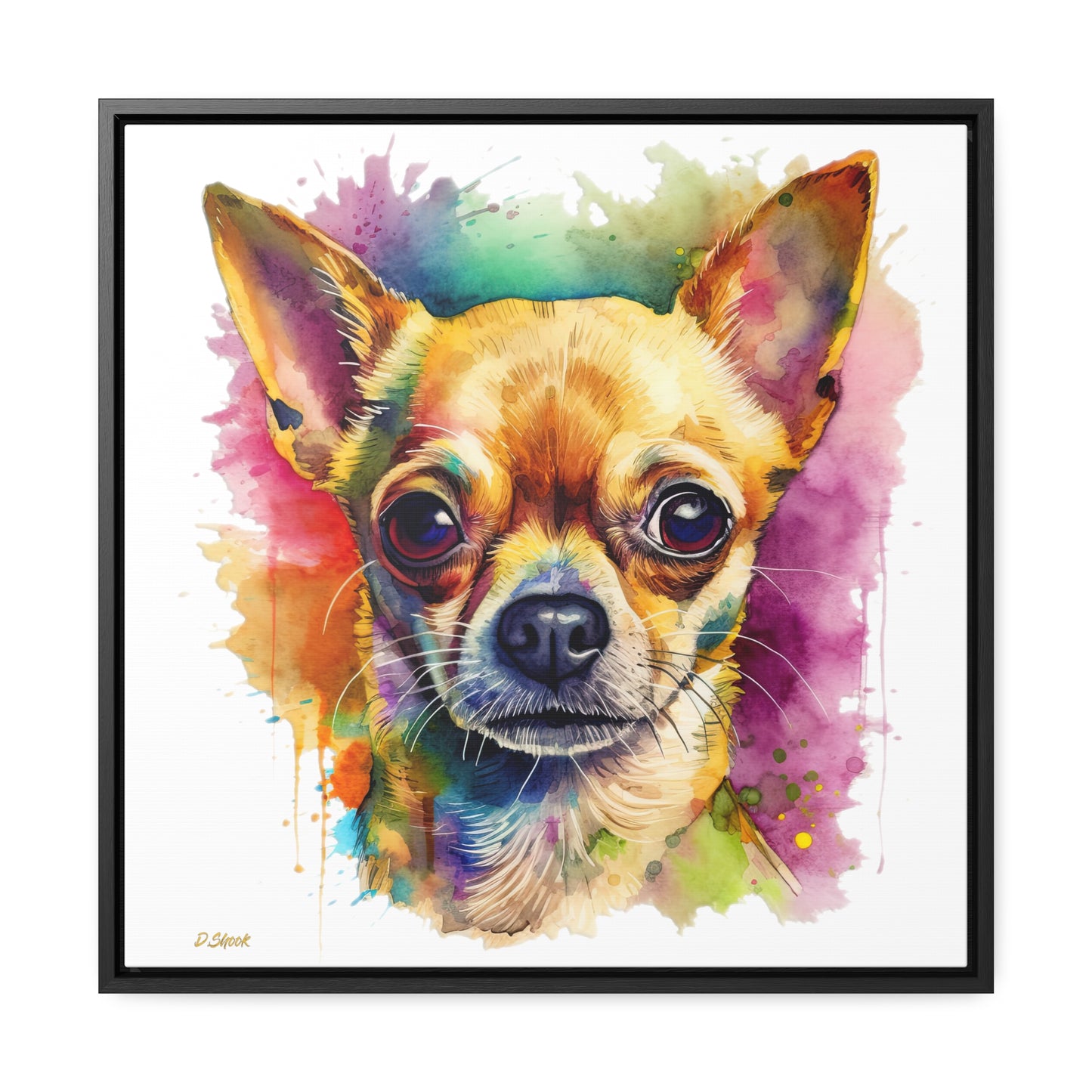 Chihuahua 7 Gallery Canvas Wraps, Square Frame