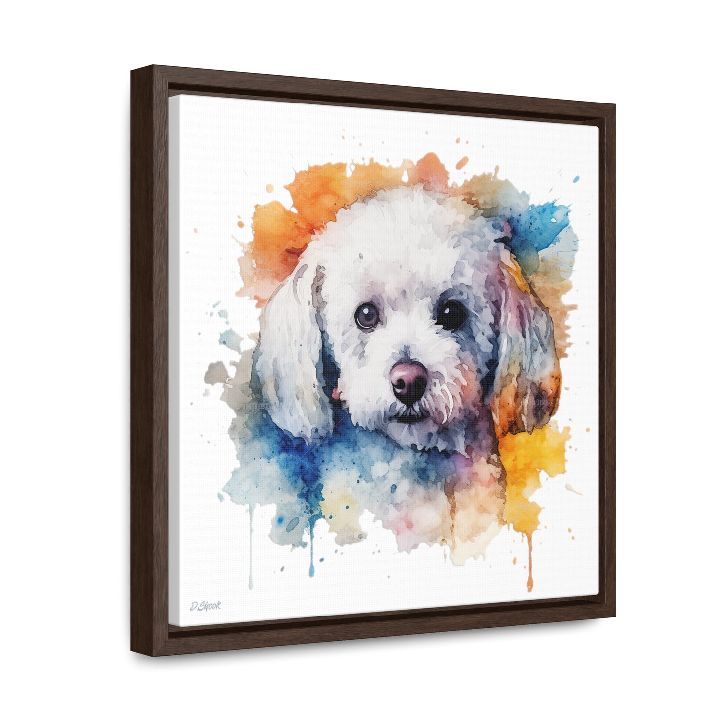 Bichon Frise 3 Gallery Canvas Wraps, Square Frame