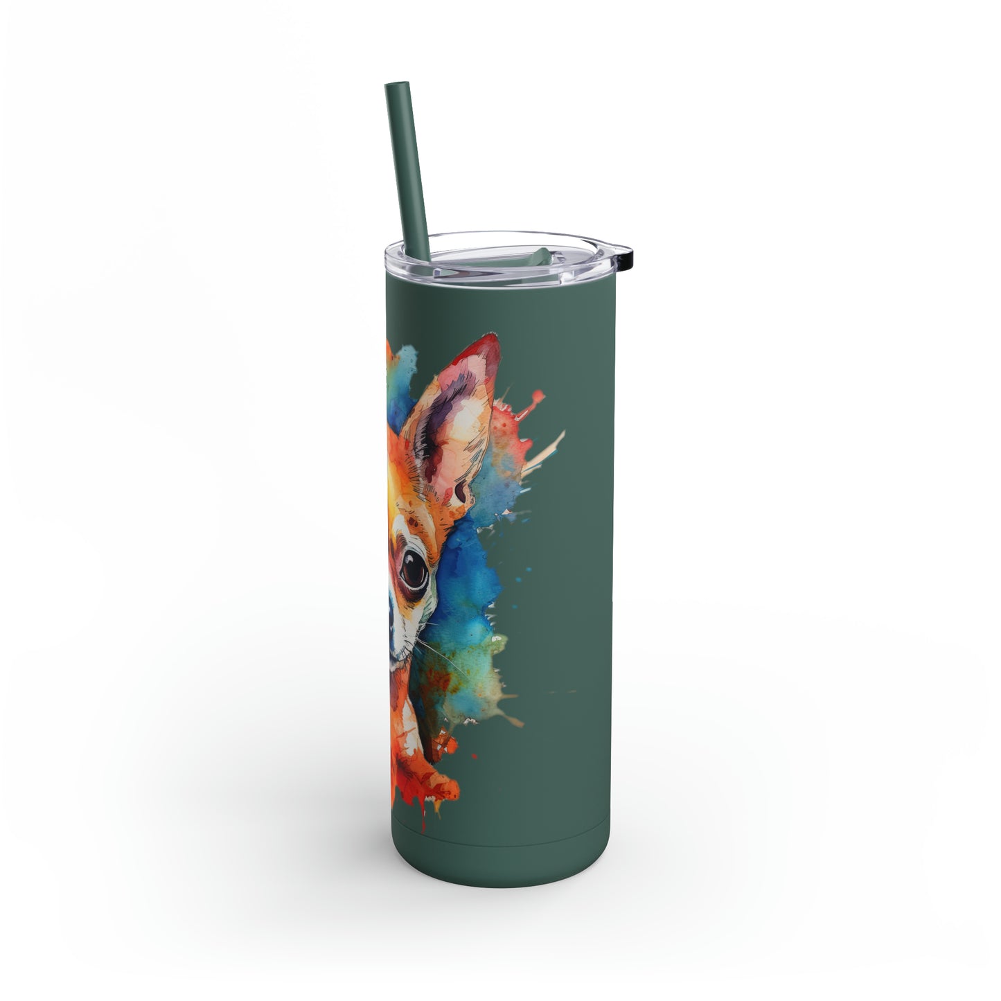 Chihuahua 6 Maars Maker Skinny Matte Tumbler, 20oz