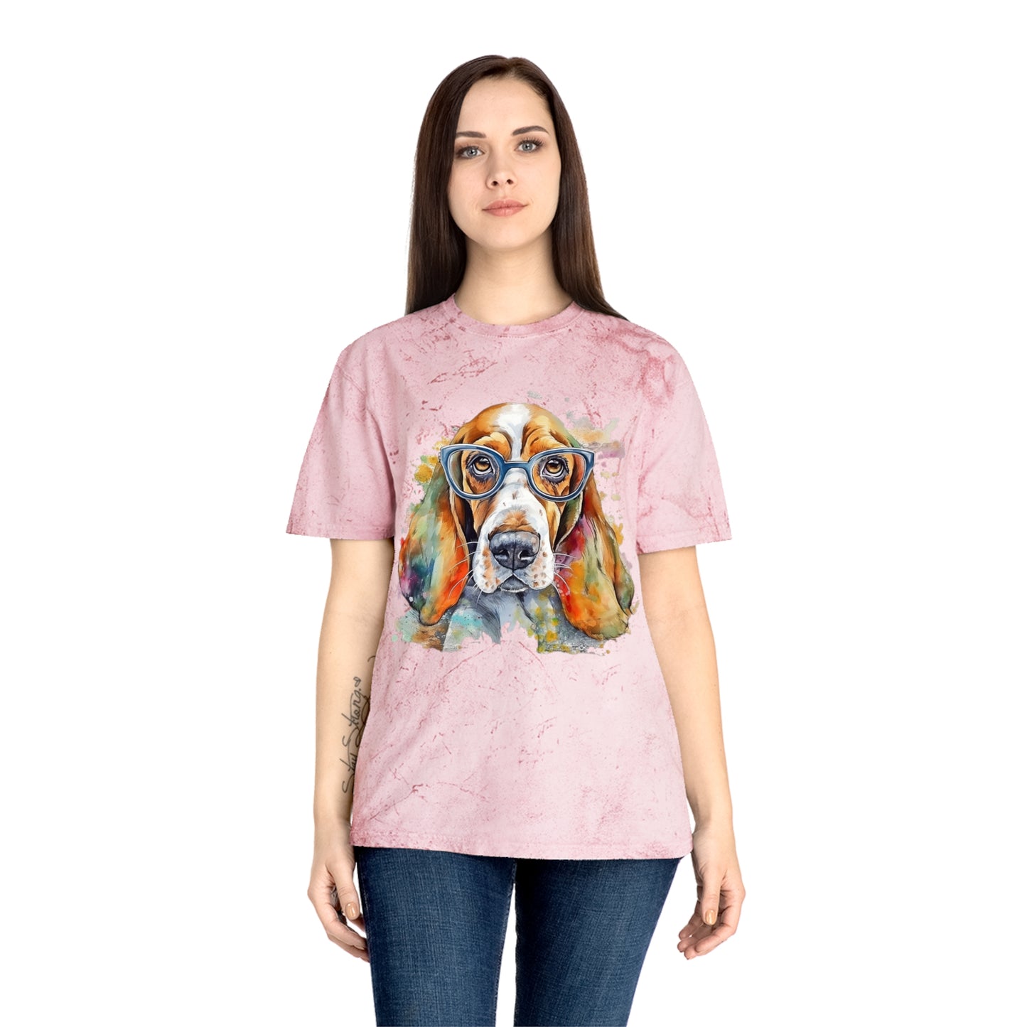 Basset Hound 5 Unisex Color Blast T-Shirt