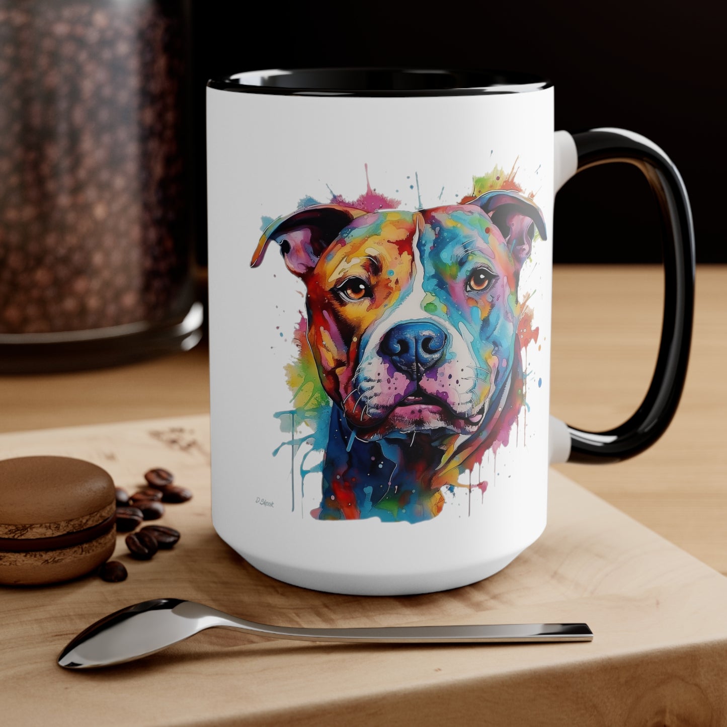 Pitbull 2 Accent Mugs