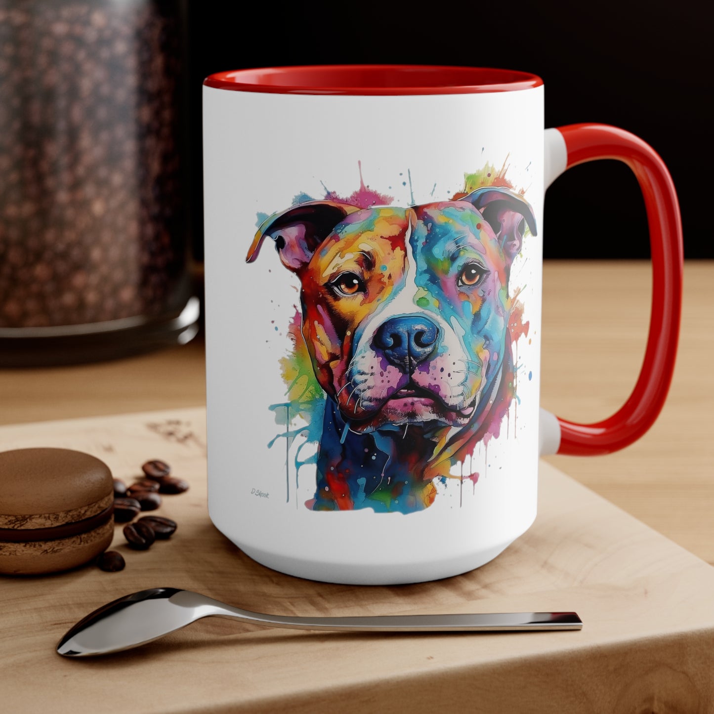 Pitbull 2 Accent Mugs