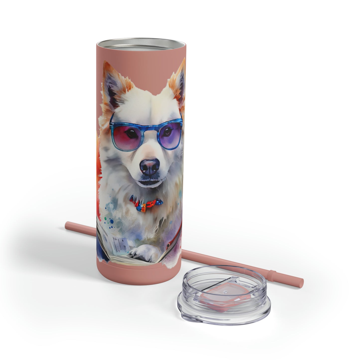 American Eskimo Dog 4 Maars Maker Skinny Matte Tumbler, 20oz
