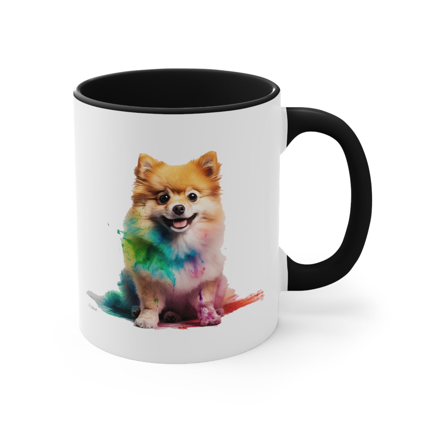Pomeranian 1 Accent Mugs