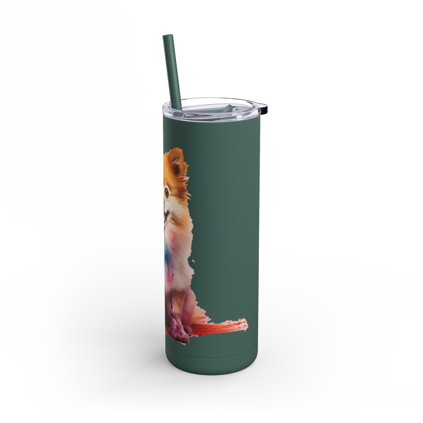 Pomeranian 1 Maars Maker Skinny Matte Tumbler, 20oz