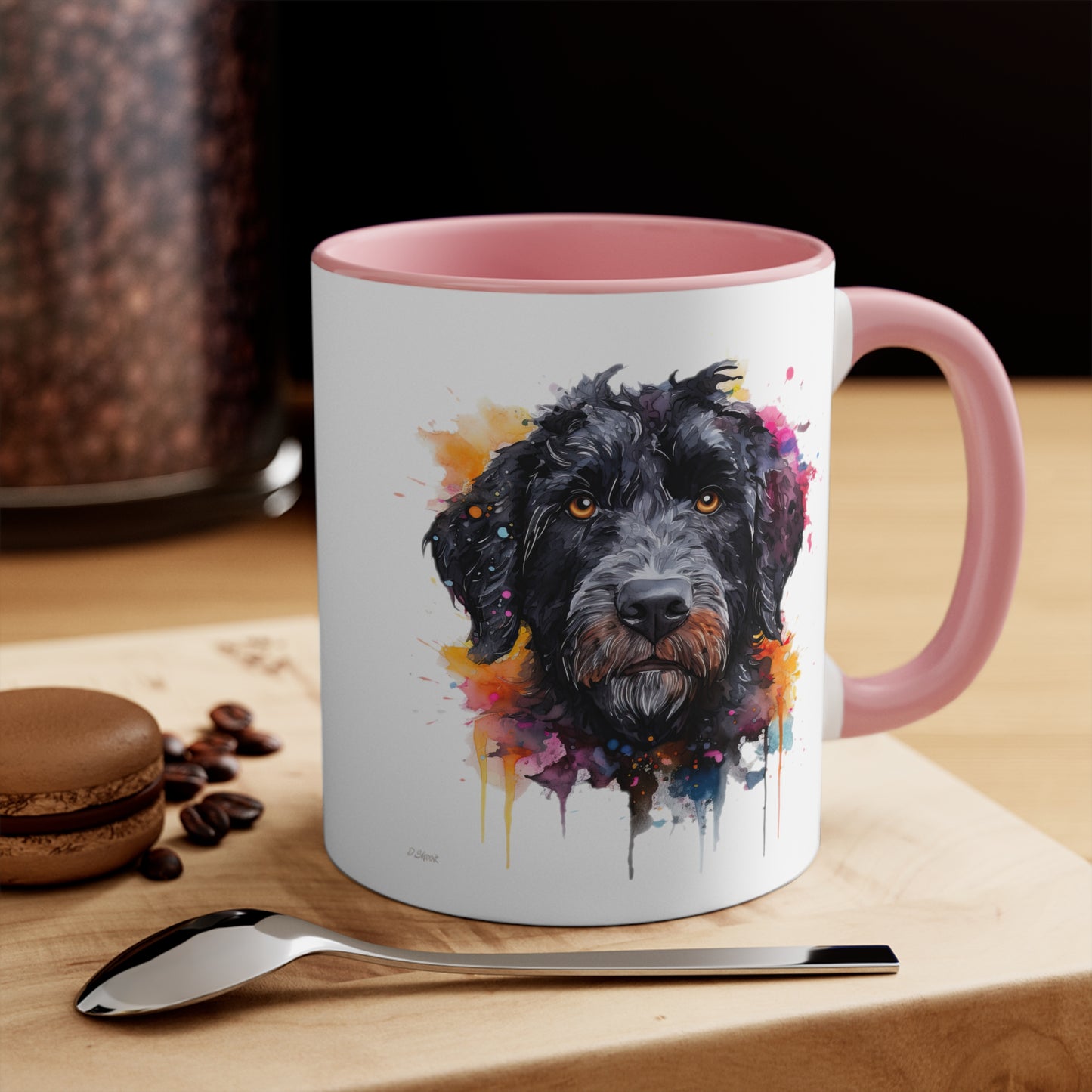 Portuguese Water Dog 5 Accent Mugs
