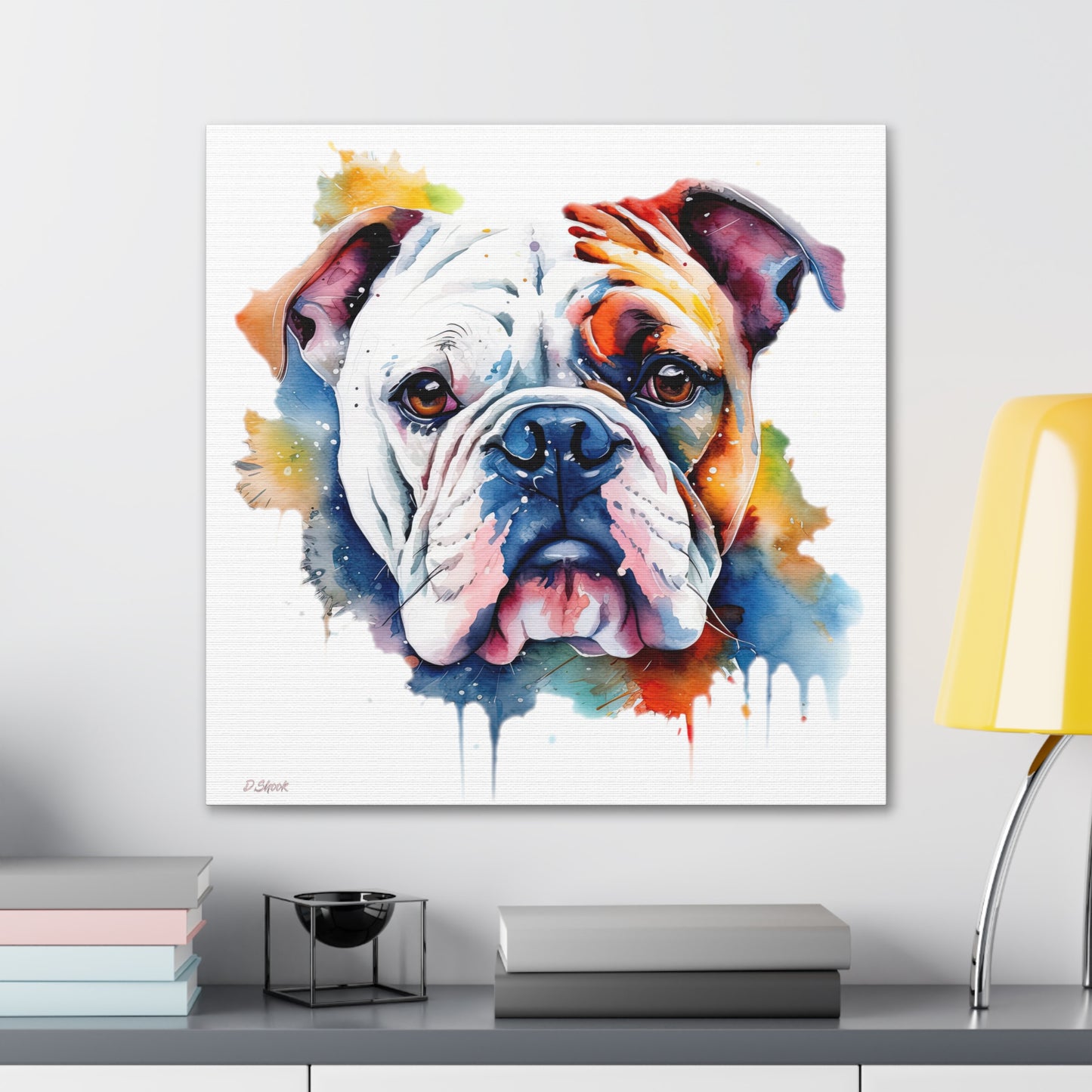 bulldog 4 Canvas Gallery Wraps