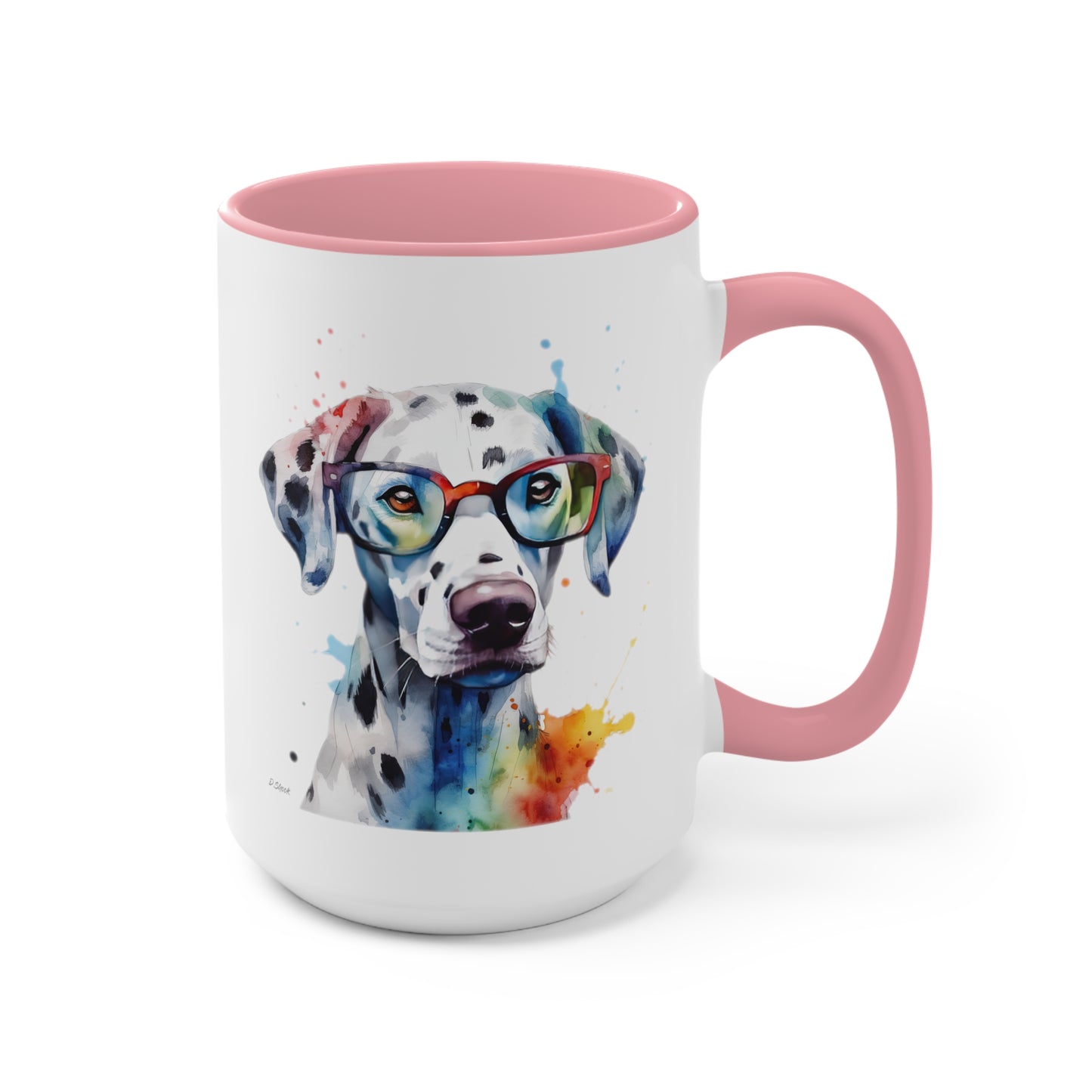 Dalmatian 4 Accent Mugs