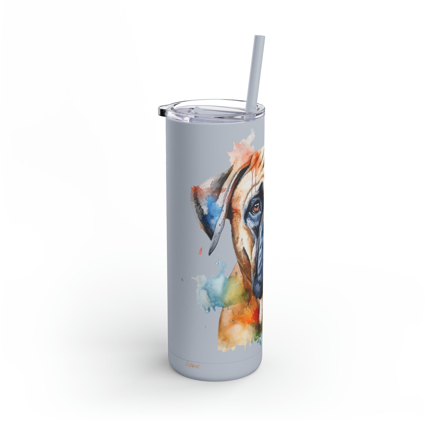 Bullmastiff 2 Maars Maker Skinny Matte Tumbler, 20oz