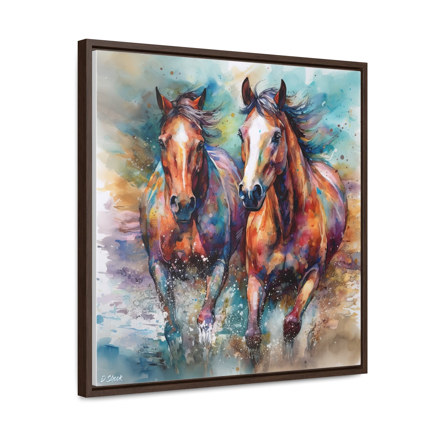 Horse Rescue 7 Gallery Canvas Wraps, Square Frame