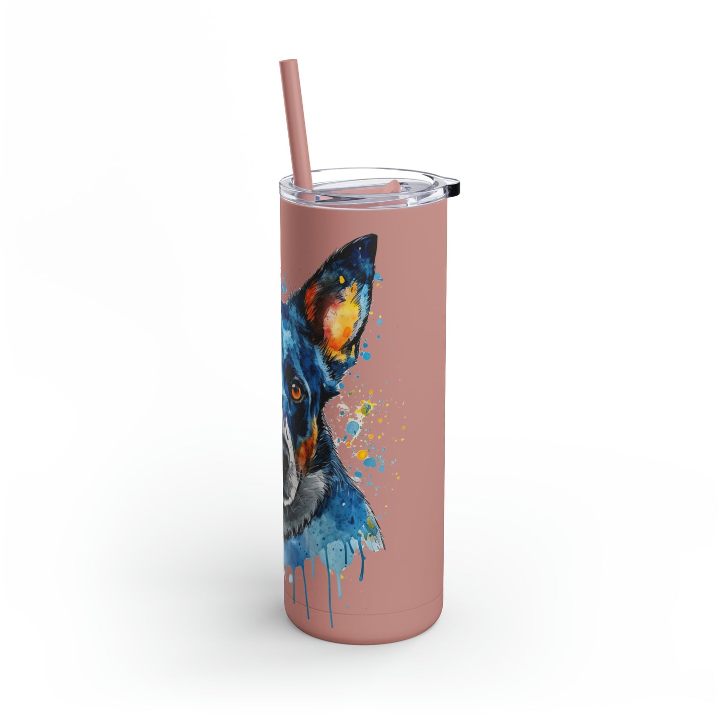Blue Heeler 2 Maars Maker Skinny Matte Tumbler, 20oz