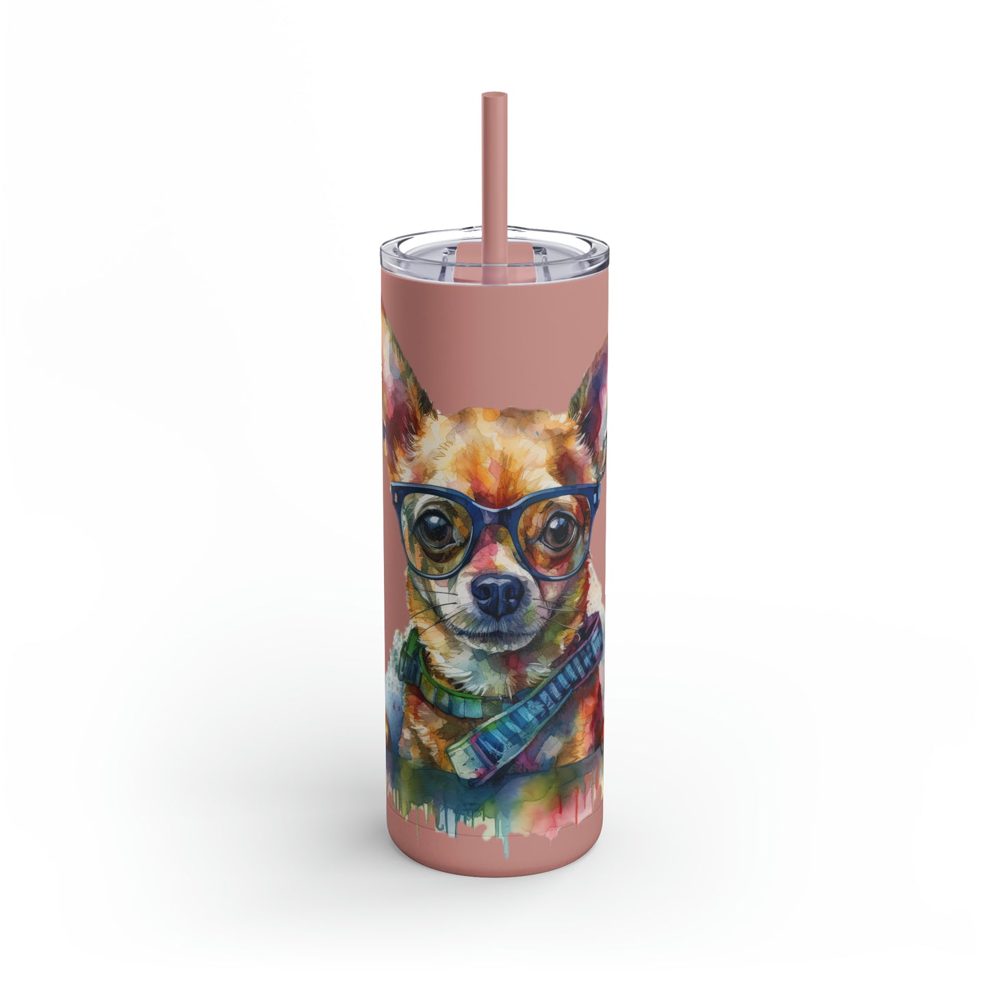 Chihuahua 4 Maars Maker Skinny Matte Tumbler, 20oz
