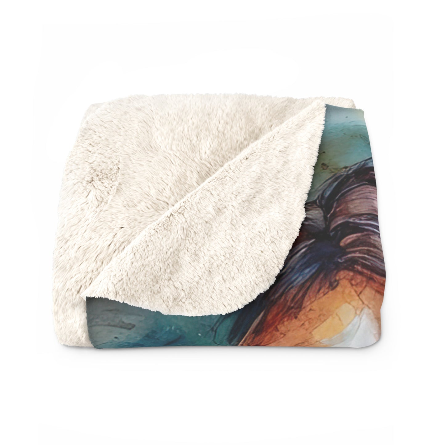 Horse Rescue 7 Sherpa Fleece Blanket