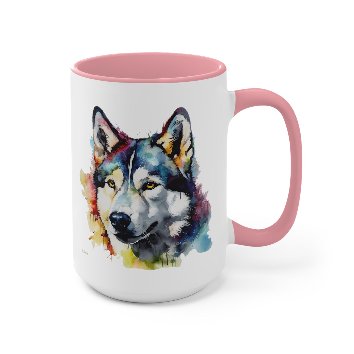 Siberian Husky 3 Accent Mugs