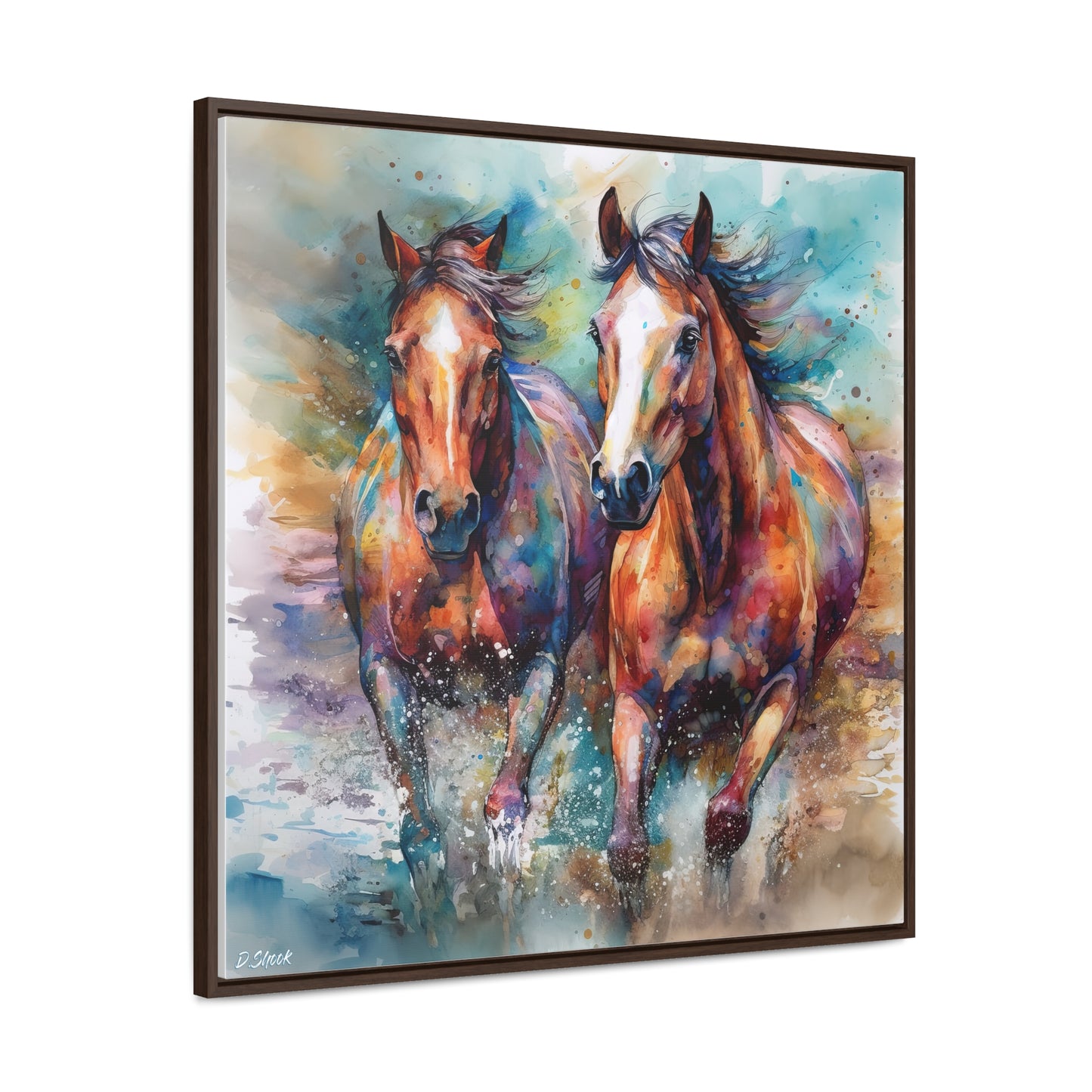 Horse Rescue 7 Gallery Canvas Wraps, Square Frame