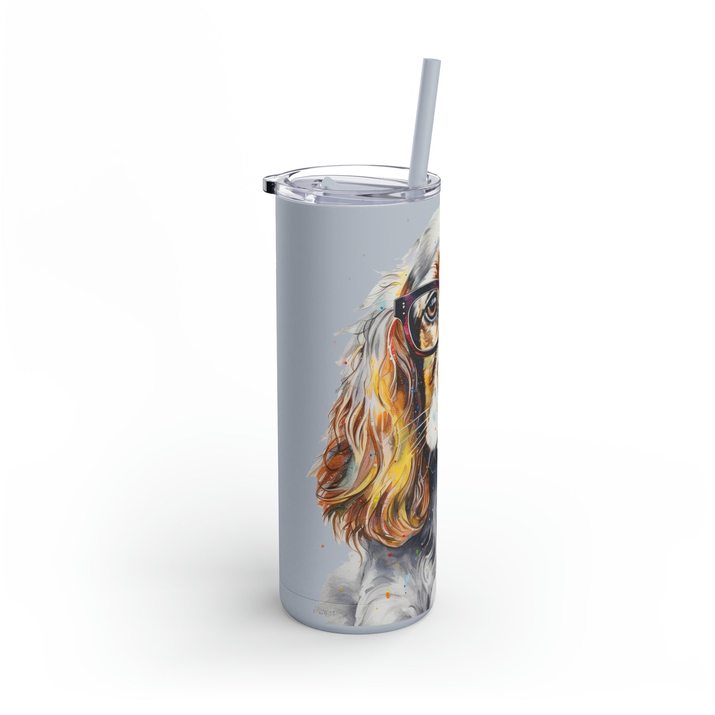 English Cocker Spaniel 6 Maars Maker Skinny Matte Tumbler, 20oz