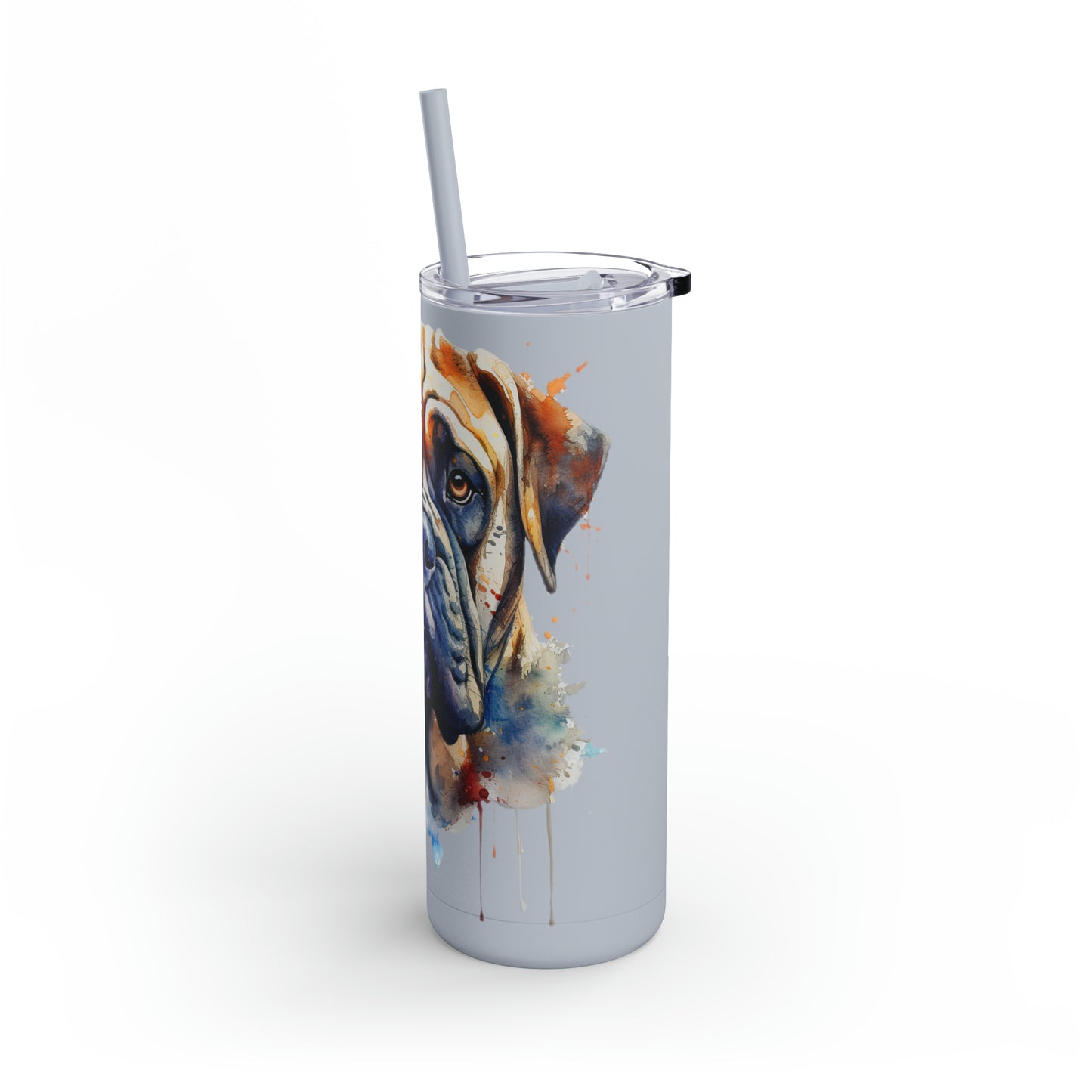 Bullmastiff 3 Maars Maker Skinny Matte Tumbler, 20oz