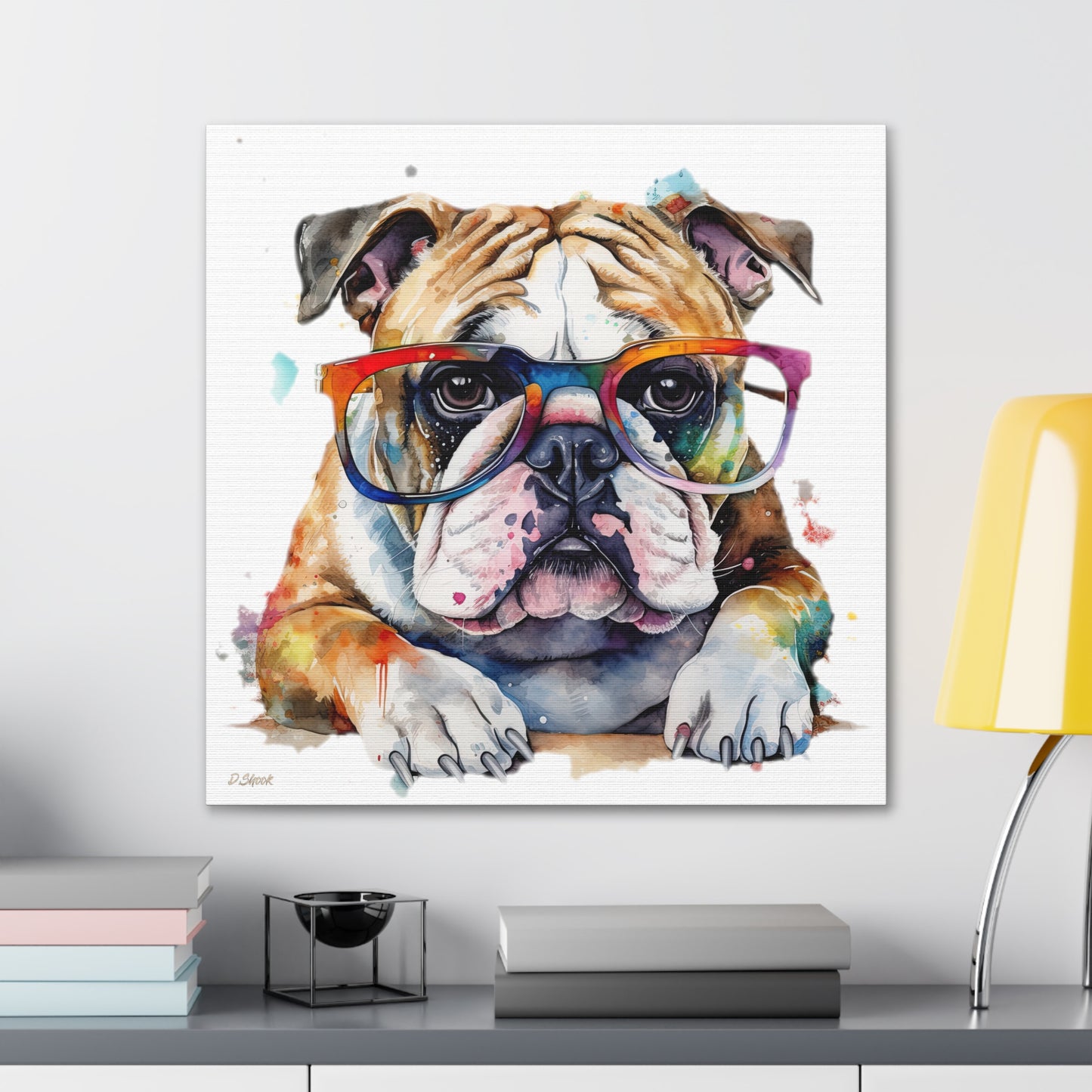 bulldog 5 Canvas Gallery Wraps