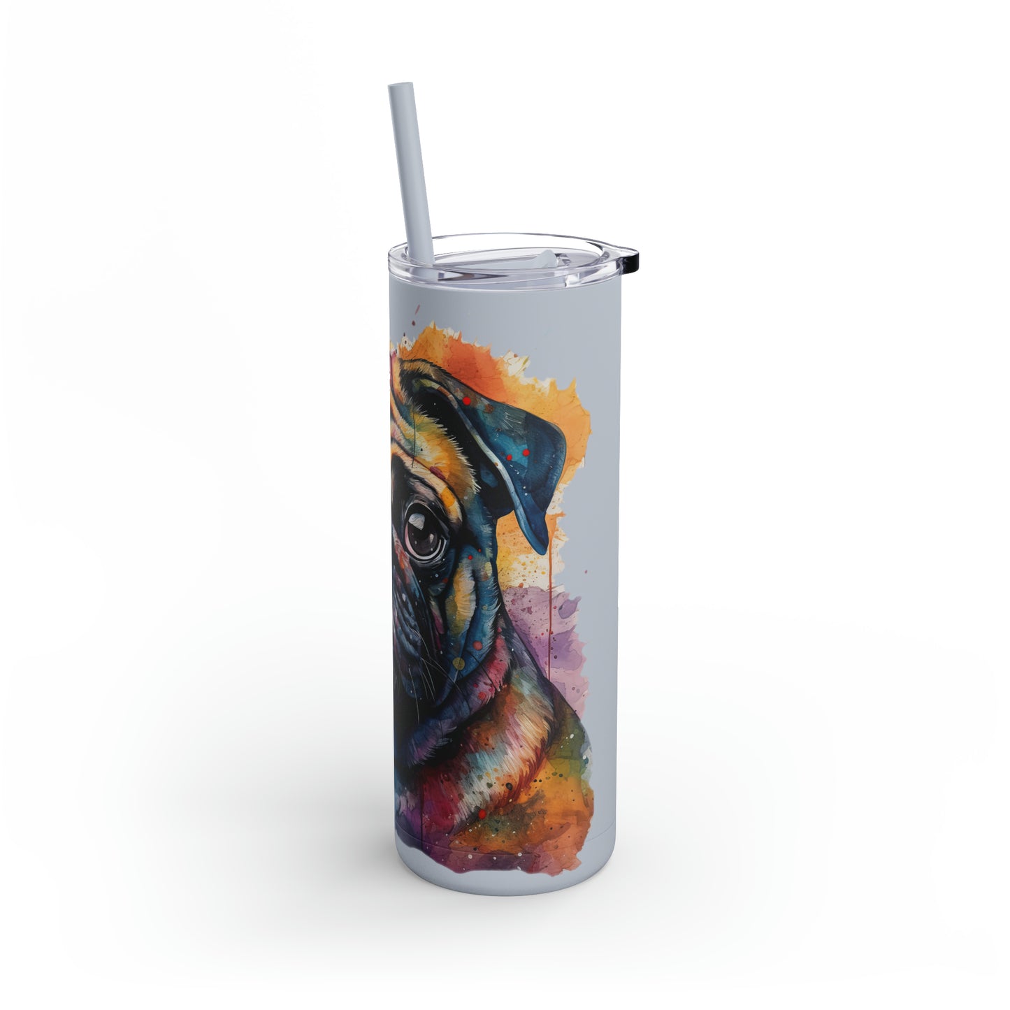 Pug 2 Maars Maker Skinny Matte Tumbler, 20oz