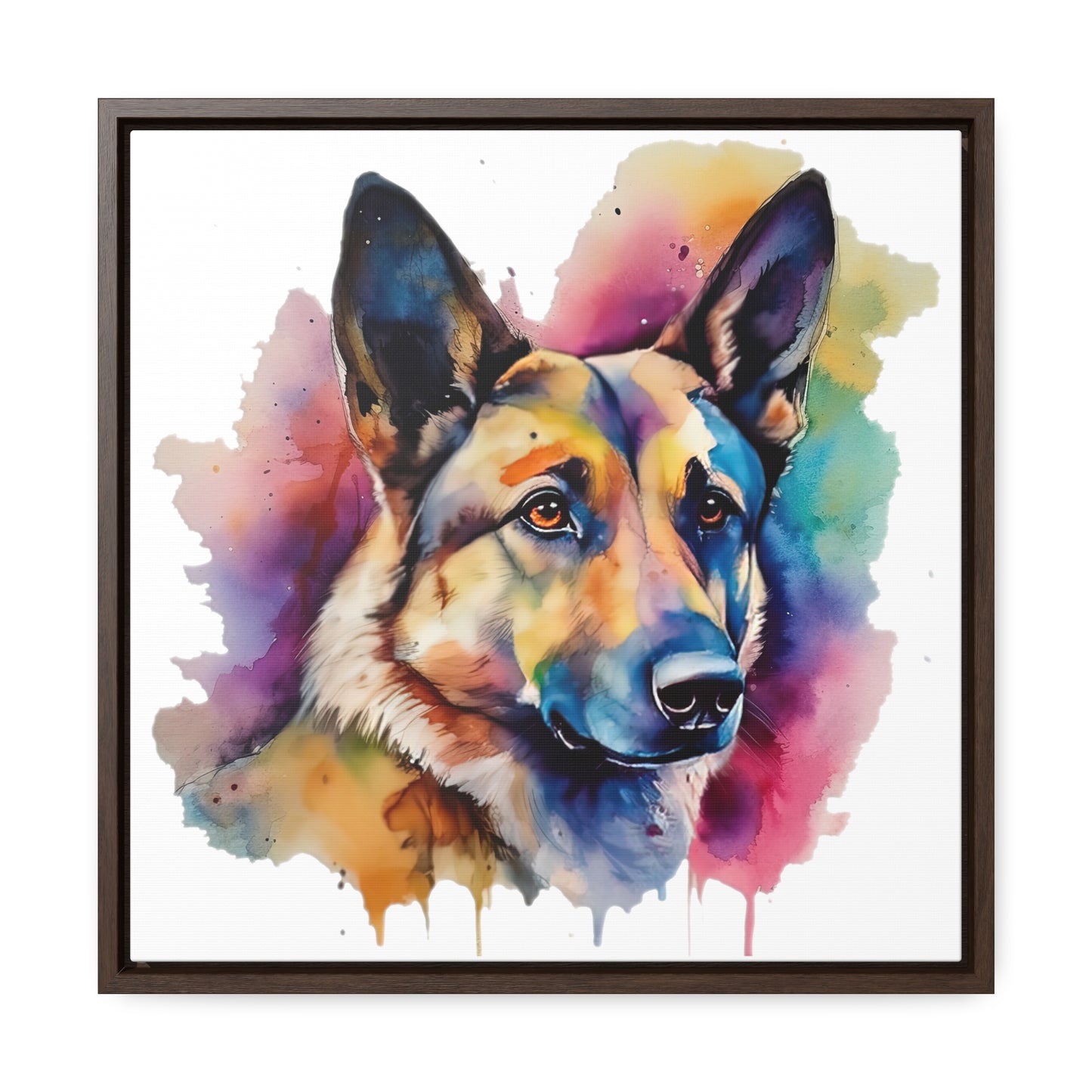 German Sheppard 3B Gallery Canvas Wraps, Square Frame