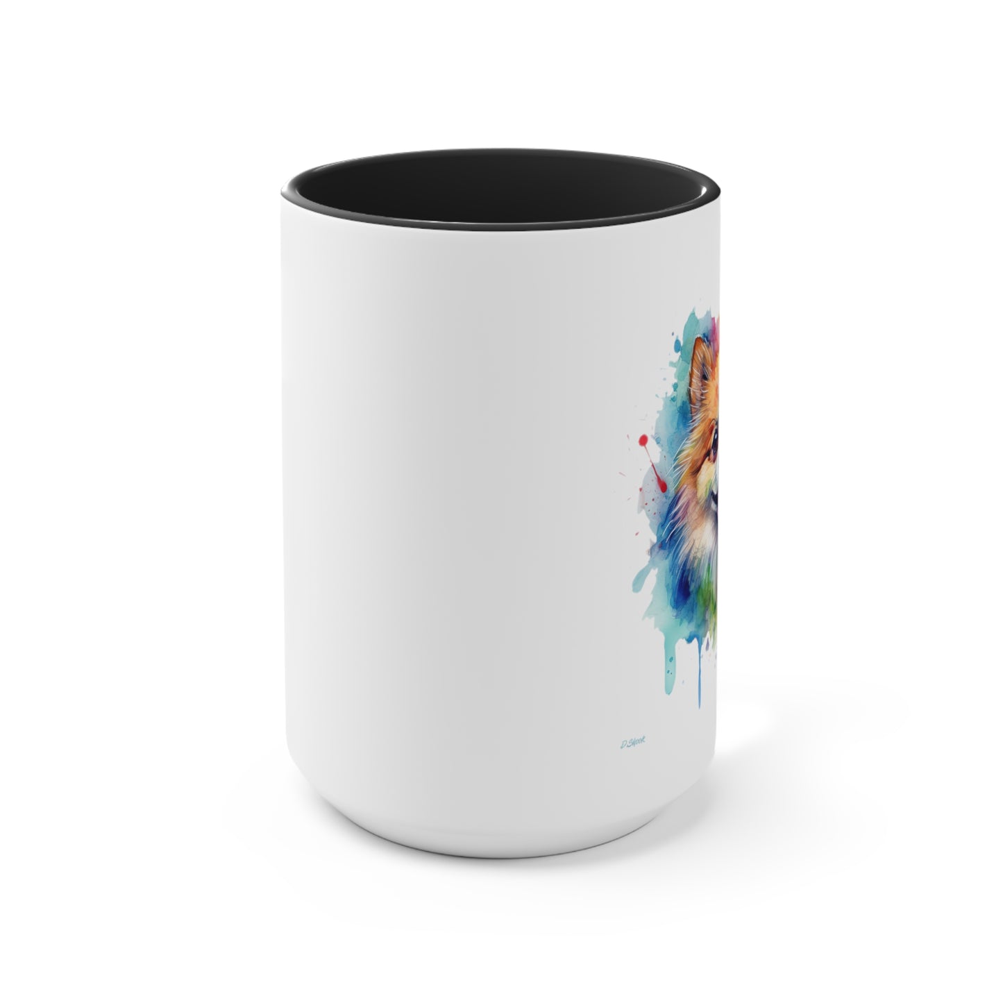 Pomeranian 4 Accent Mugs
