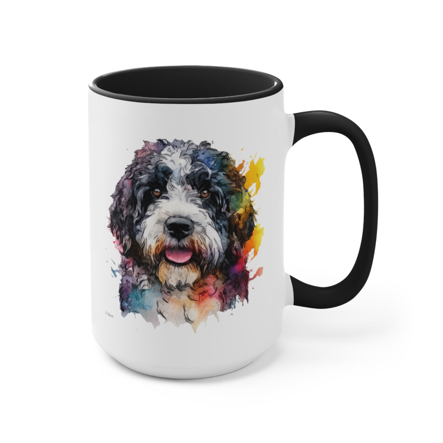 Portuguese Water Dog 2 Accent Mugs