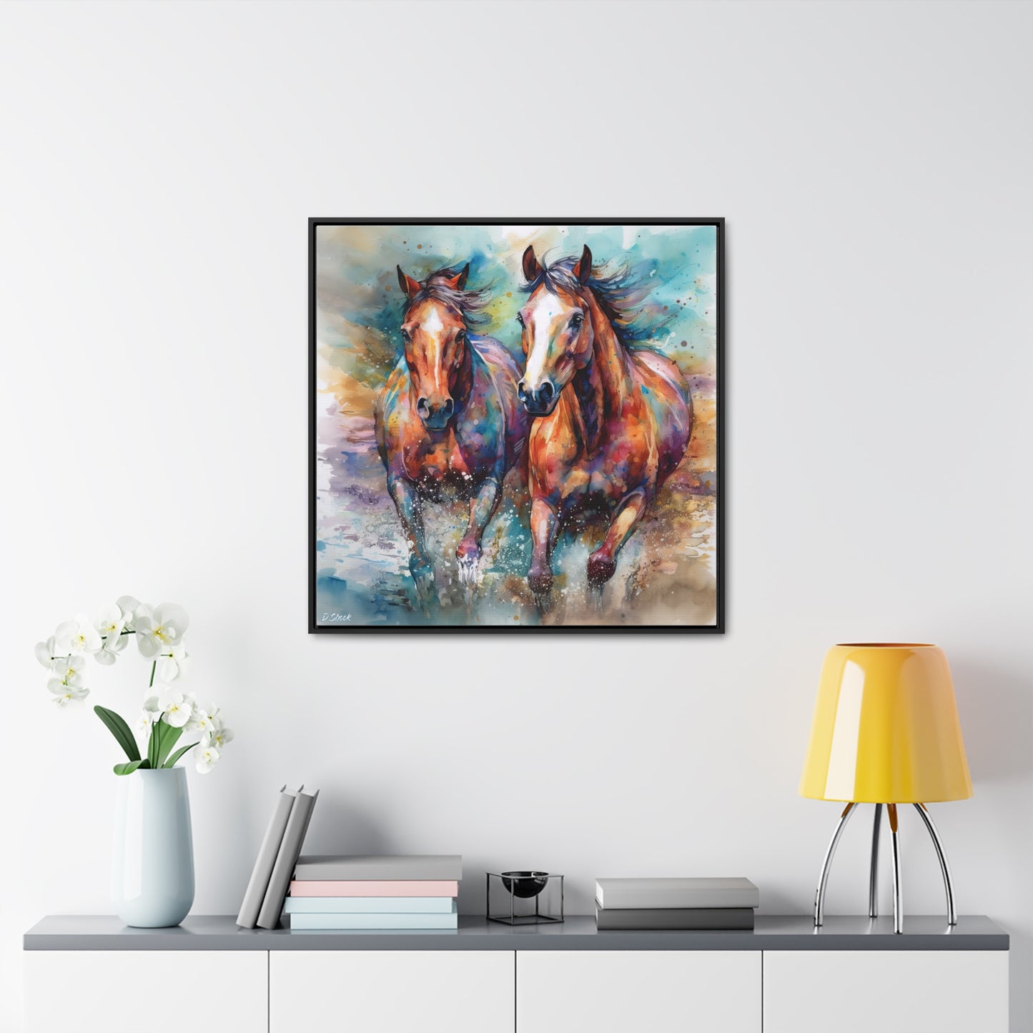Horse Rescue 7 Gallery Canvas Wraps, Square Frame