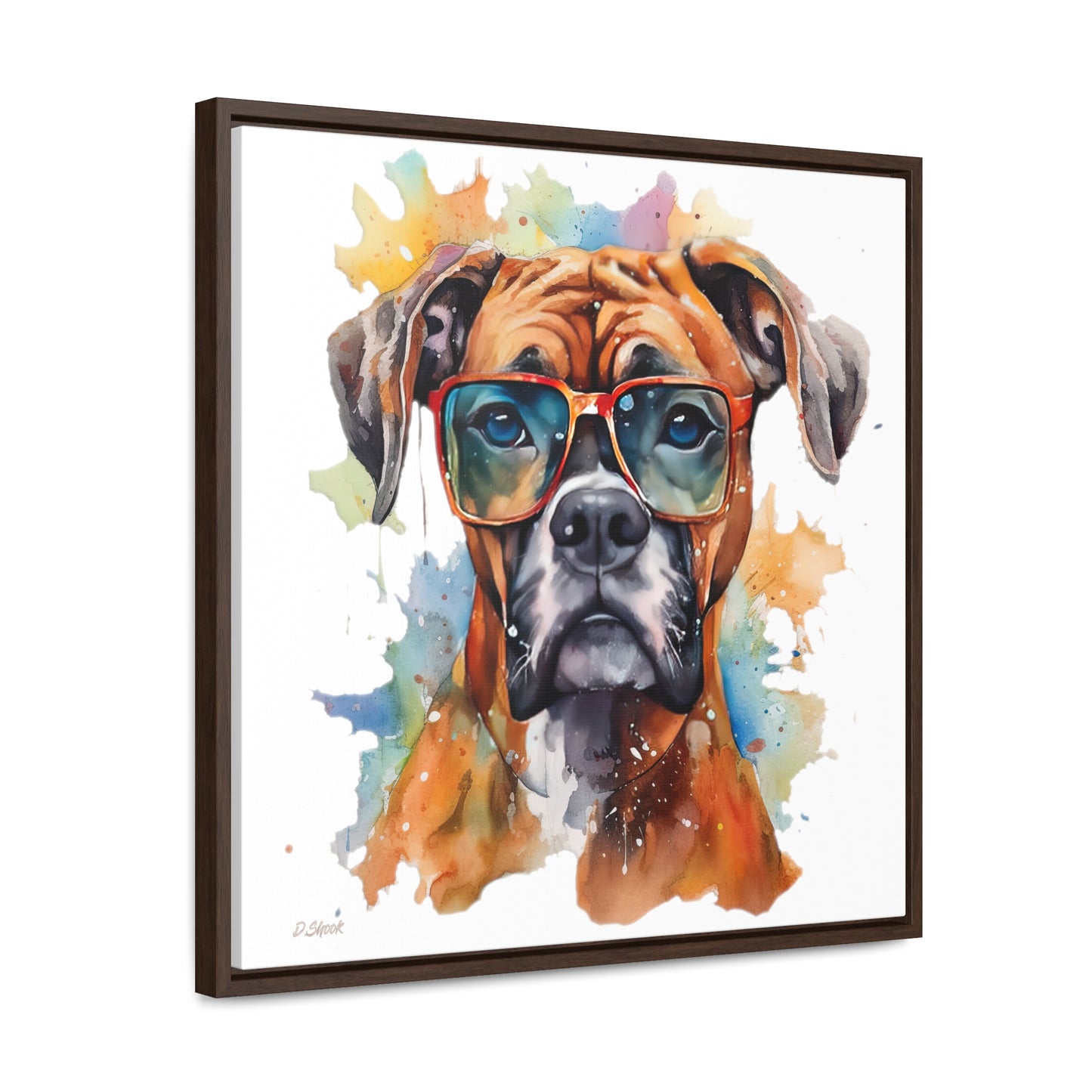 Boxer 4 Gallery Canvas Wraps, Square Frame