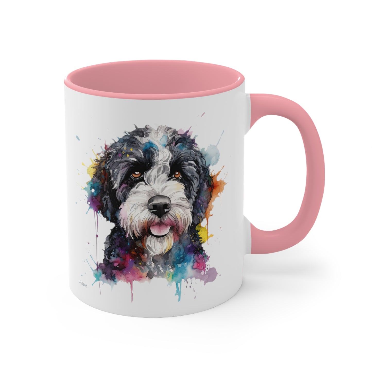 Portuguese Water Dog 1 Accent Mugs
