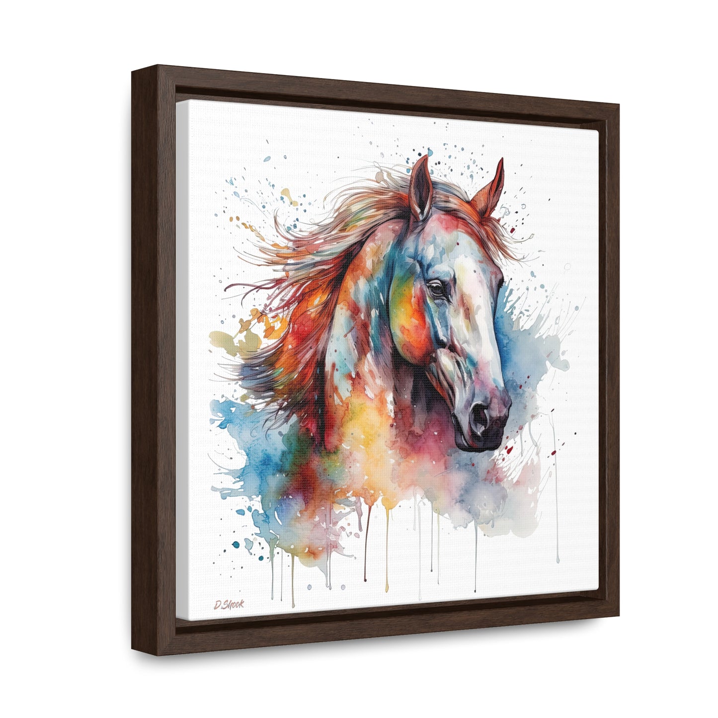 Horse Rescue 12 Gallery Canvas Wraps, Square Frame