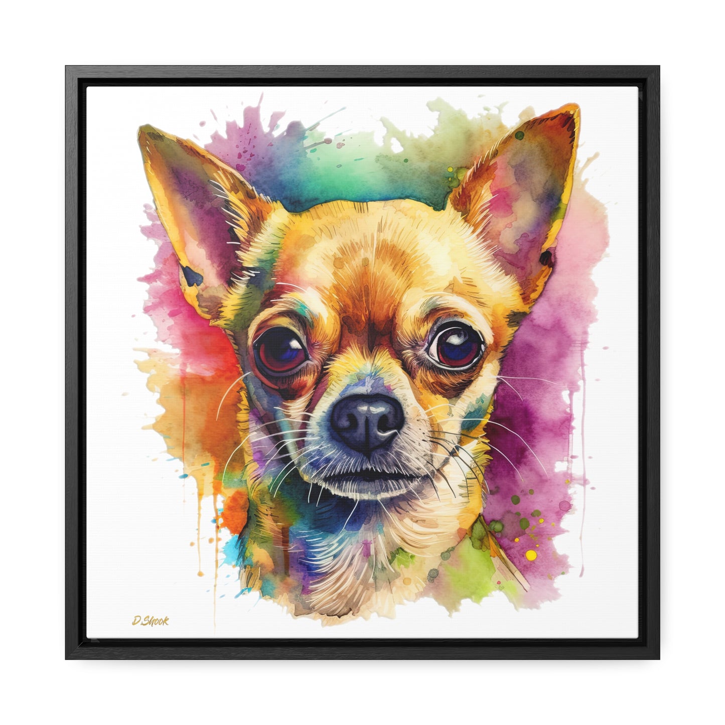 Chihuahua 7 Gallery Canvas Wraps, Square Frame
