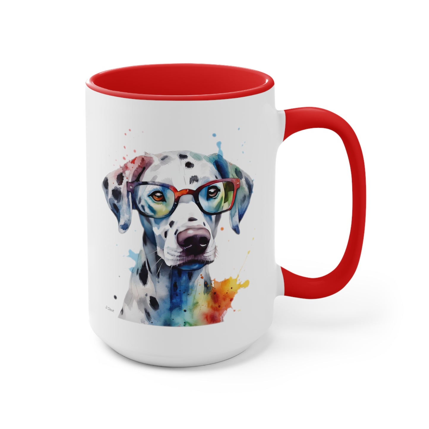 Dalmatian 4 Accent Mugs