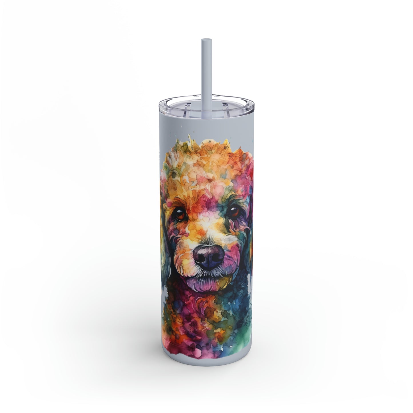 Poodle 2 Maars Maker Skinny Matte Tumbler, 20oz