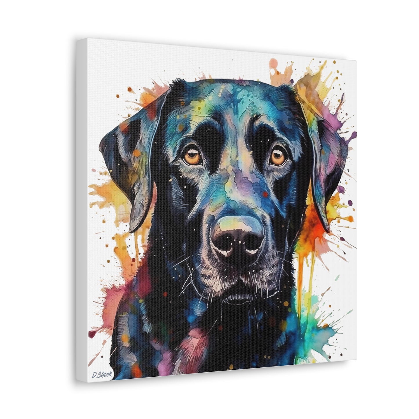 Black Lab 1 Canvas Gallery Wraps