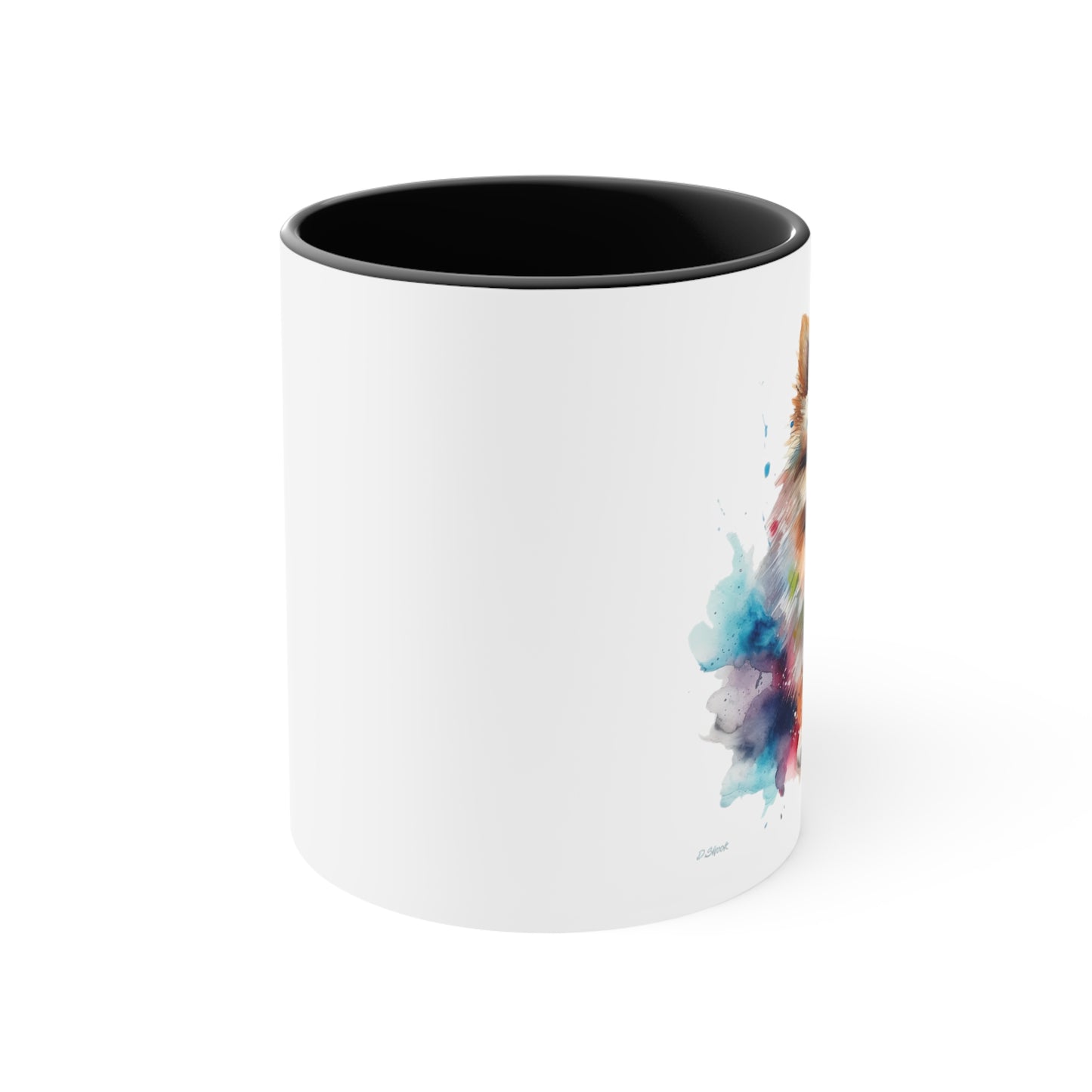 Pomeranian 2 Accent Mugs