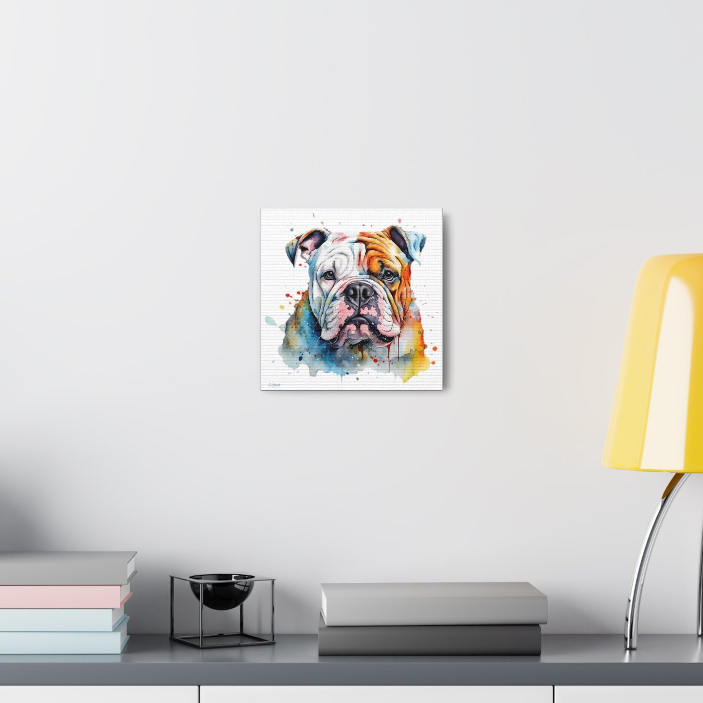 bulldog 3 Canvas Gallery Wraps
