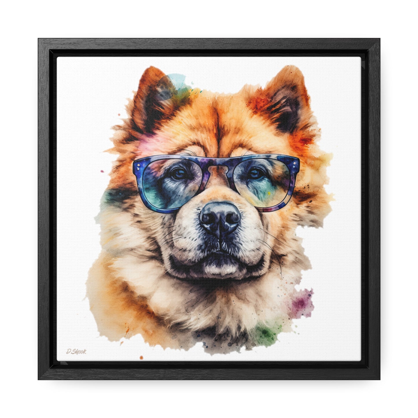 Chow Chow 5 Gallery Canvas Wraps, Square Frame