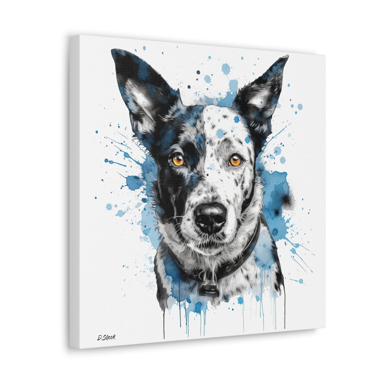 Blue Heeler 3 Canvas Gallery Wraps