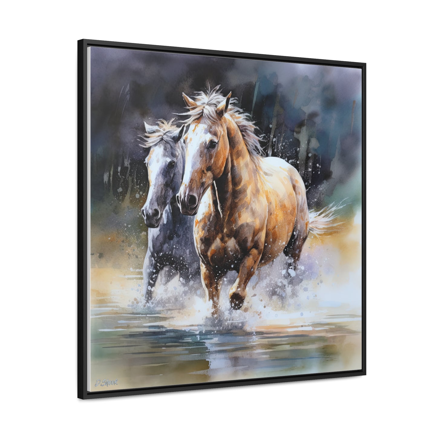 Horse Rescue 18 Gallery Canvas Wraps, Square Frame